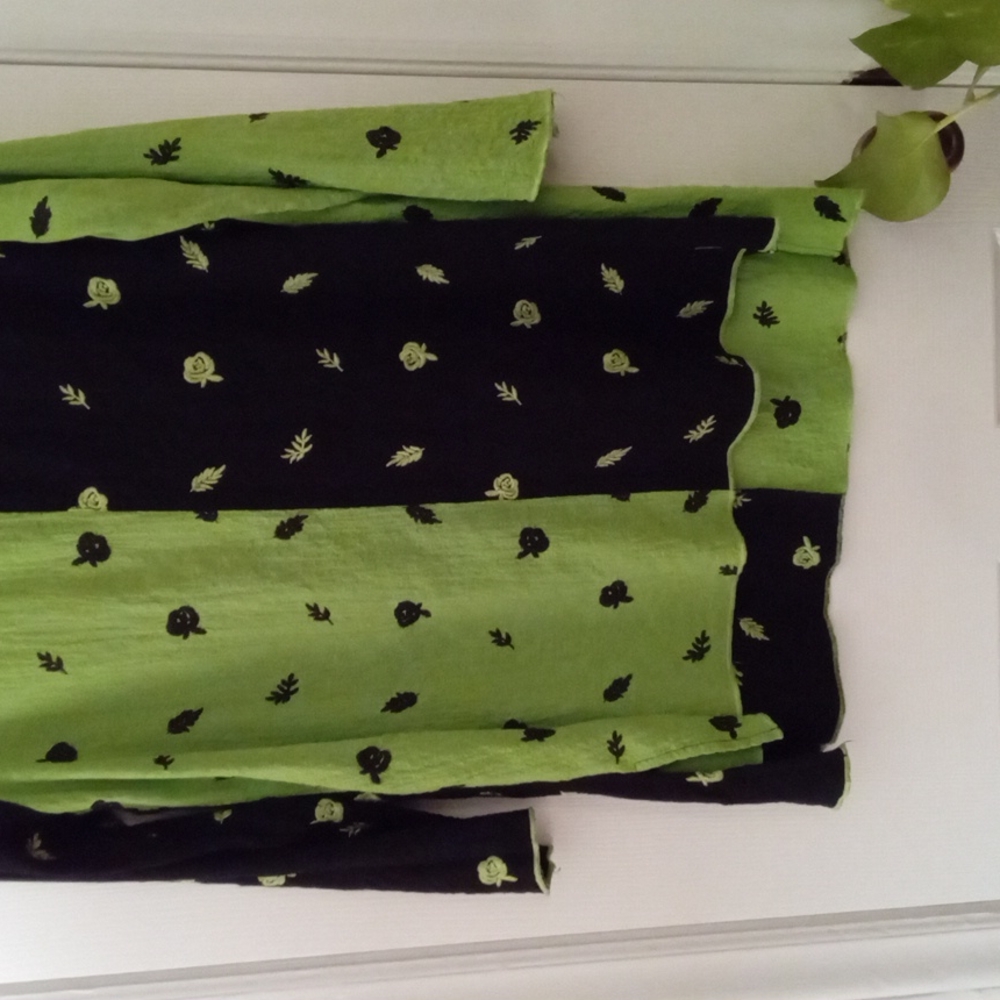 Ali Miles Crinkle Print Color Block Tunic - image 4